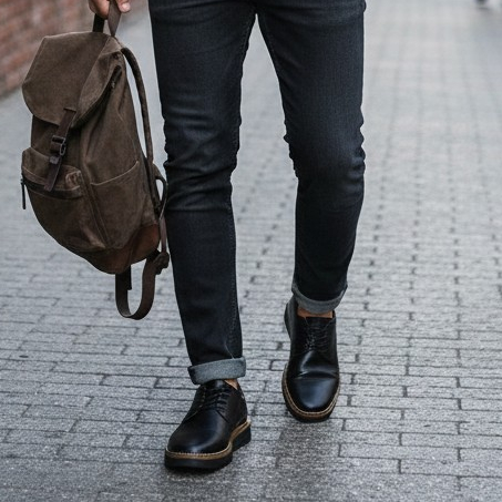 Sapato Masculino Oxford Derby Confortável Luxo Couro Leve