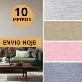 Papel De Parede Linho Adesivo Auto Colante Textura 3D Branco Quarto Sala Cozinha Lavável em Oferta na Shopee
