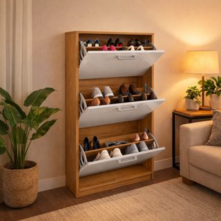Sapateira com Portas Armário Multiuso Organizador Vertical para Hall Entrada Quarto Sala Moderna em Oferta na Shopee