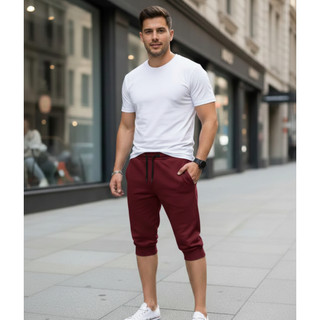 Bermuda Lisa Masculina Shorts Jogger Lançamento Top