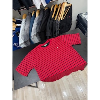 Camisa..Listrada..Vermelha..Preta..Simbolo..Branco..Masculina