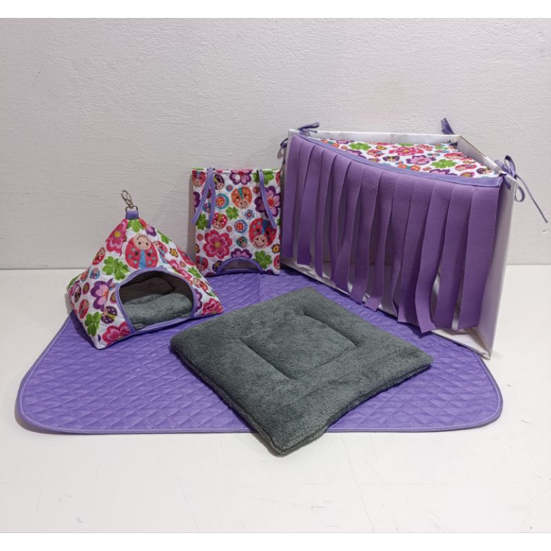 Kit Enxoval Porquinho da Índia 6 peças.