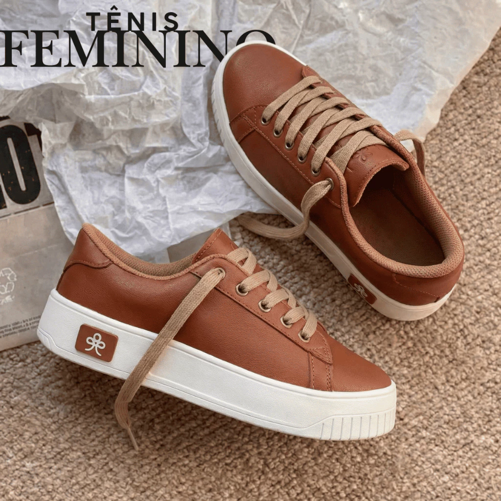 Tênis Feminino Casual Leve e Versátil Para Todos os Looks