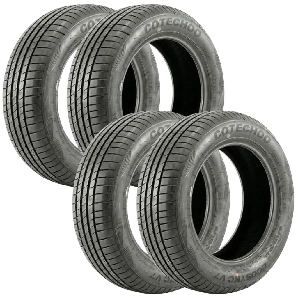 Jogo 4 Pneus 195/55 R15 Cotechoo EcoSync V7 85V Novo Aro 15