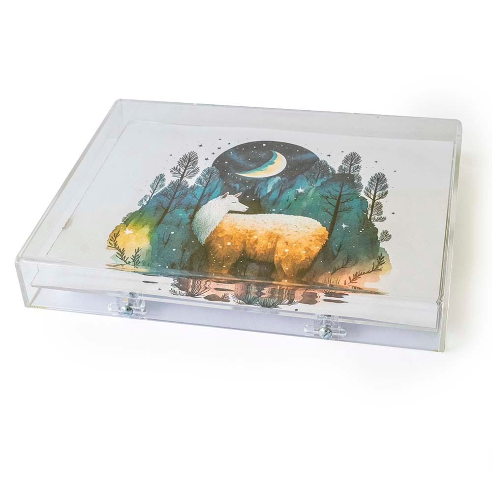 Moldura Quadro Caixa De Acrílico Para Pinturas, Fotos, Desenhos 15x15cm