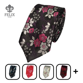 Gravata Masculina Slim Social Estampada - Florida - Floral Brilhante - Kashmir em Oferta na Shopee