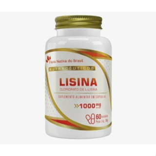 Lisina 1000mg 60 cápsulas - Flora Nativa do Brasil em Oferta na Shopee