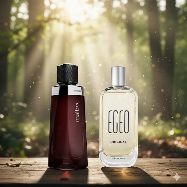 Boticário Kit Perfumaria Masculina - Malbec Tradicional + Egeo Original
