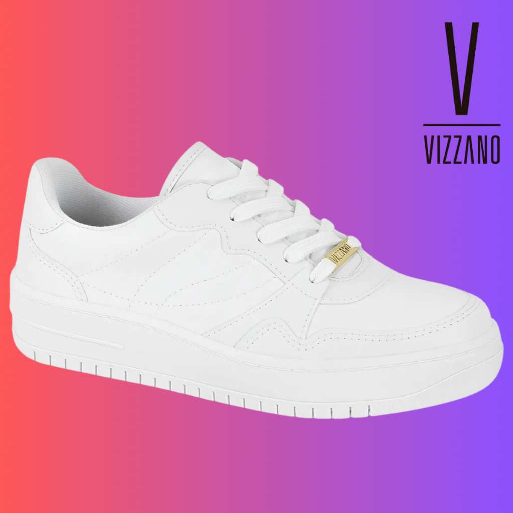 Tênis Vizzano Branco Air Original Feminino Ultraconforto Force Ortopédico 1389.101