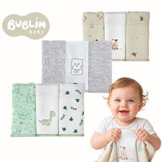 Paninho de Boca Malha Premium Bublim 30x35cm Kit 3un Fraldinha Toalhinha 100% Algodão em Oferta na Shopee