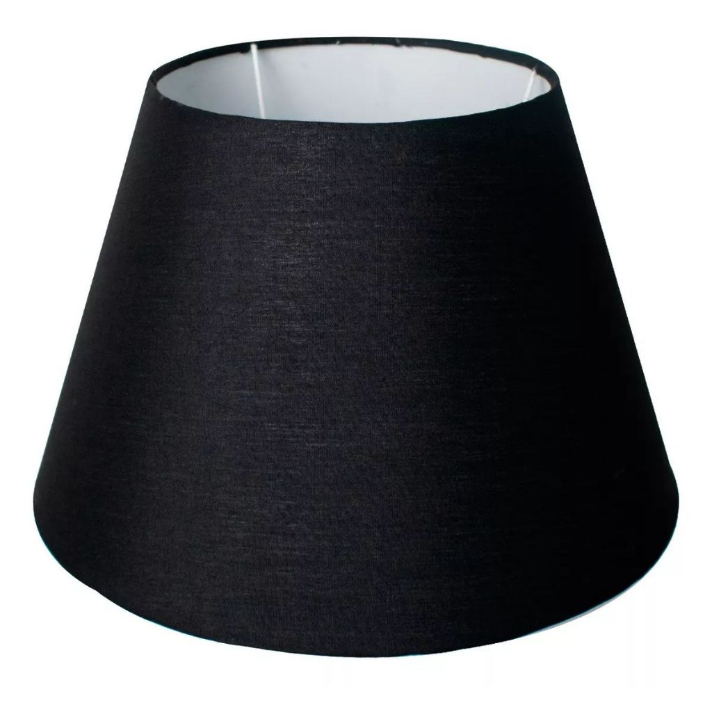 Cúpula Abajur 19x16x28cm de Tecido Algodão Soquete Importado Ref 20A · foto 2