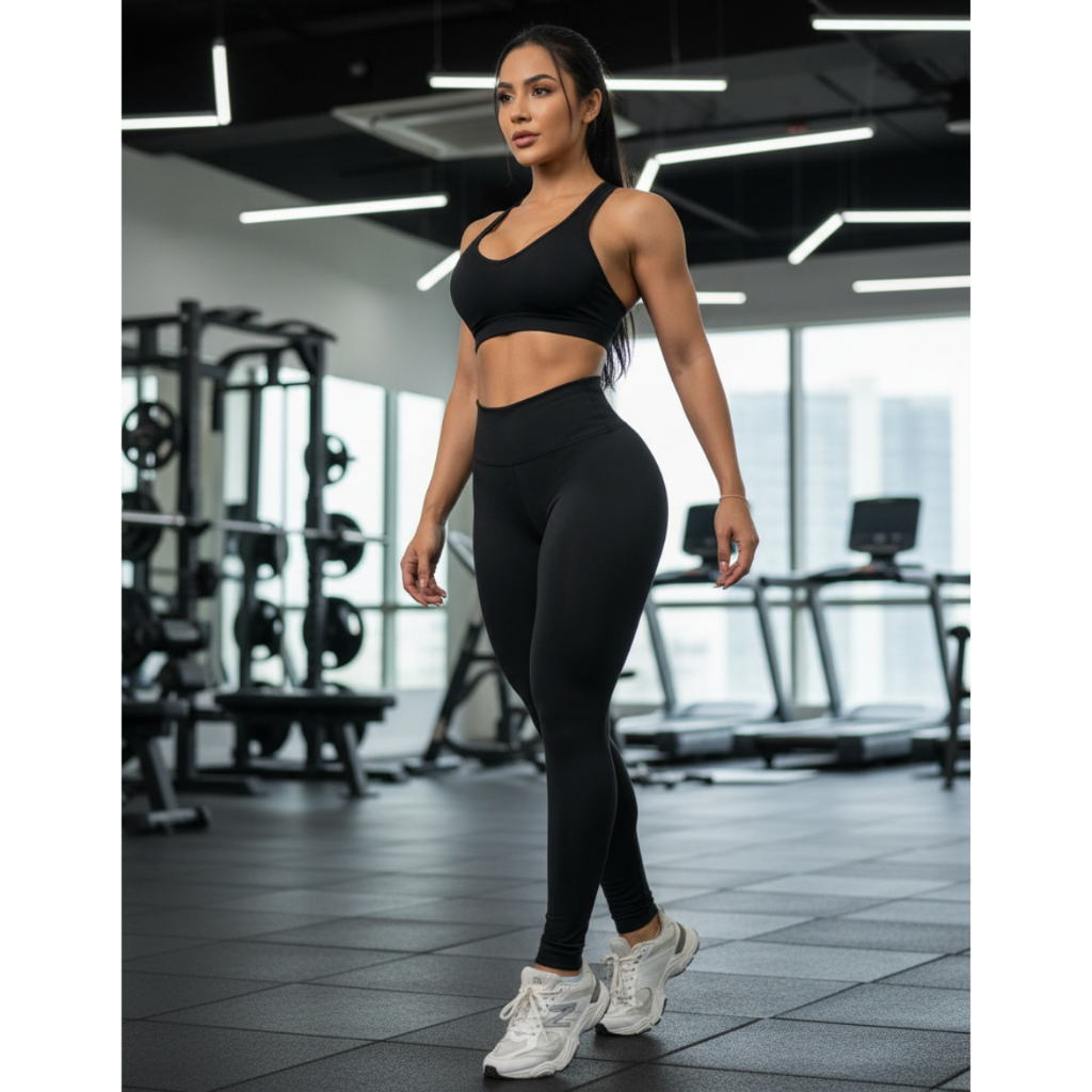 Calça Legging Academia Fitness Feminina Sem Transparencia Dia a Dia Roupa Treino Ginastica Pilates Caminhada