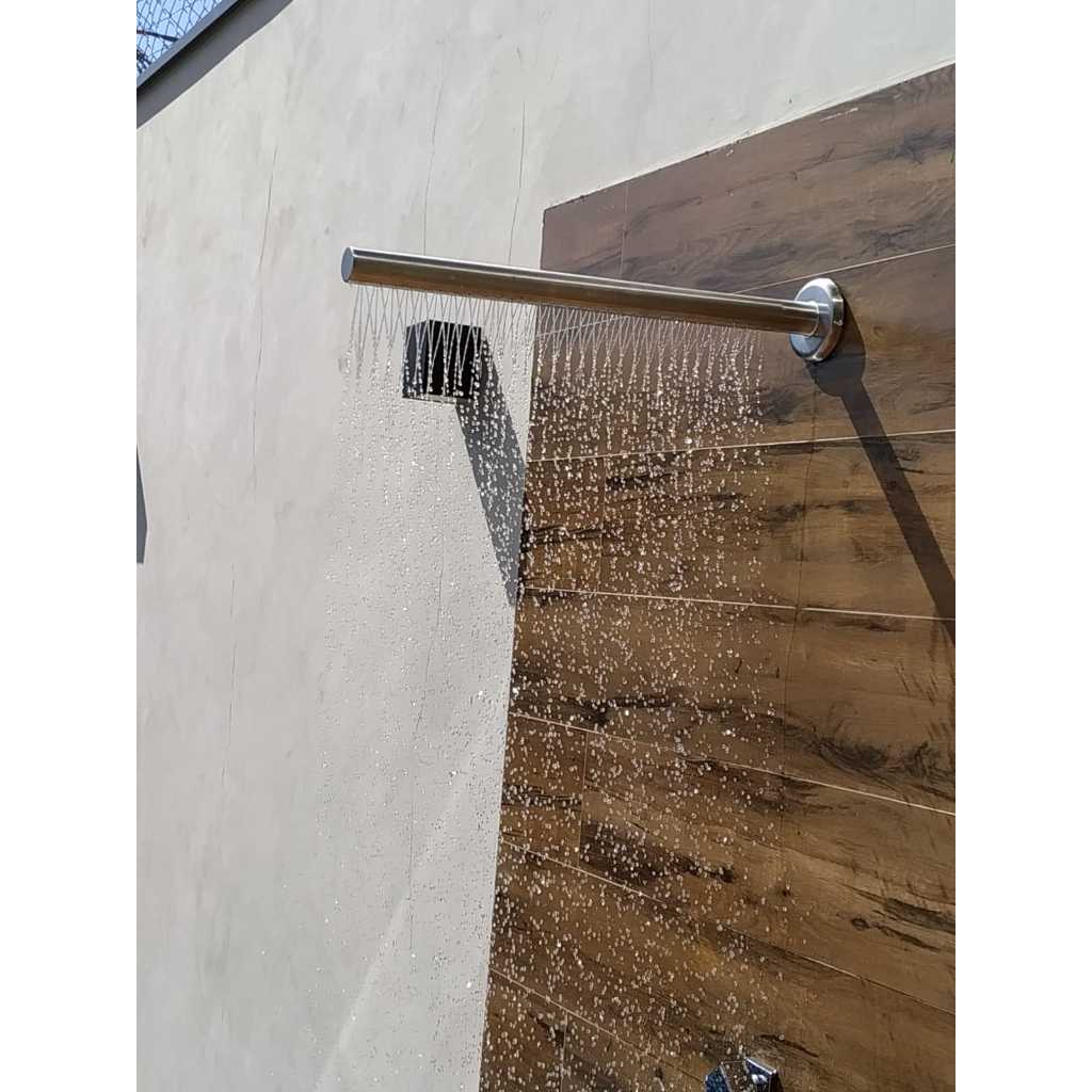 Ducha Cortina Inox Área Externa Piscina Lazer em Oferta na Shopee