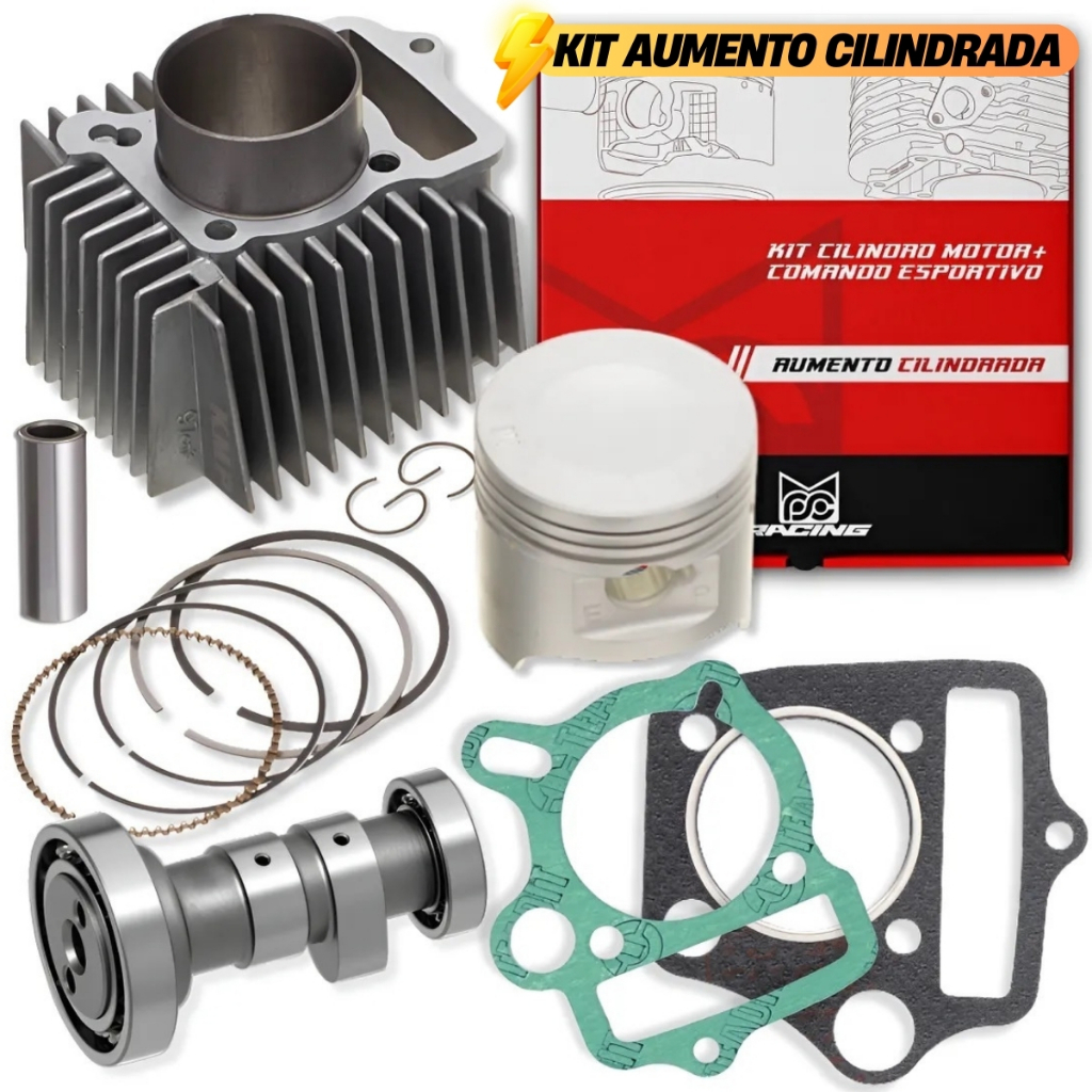 Kit Motor Biz 100 Pop 100 Dream 100 Pistão 3mm