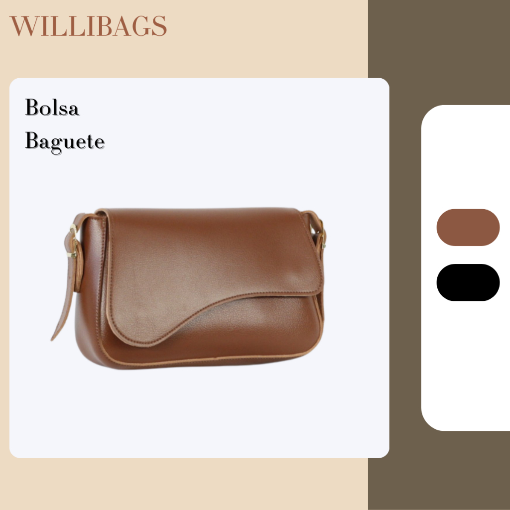 Bolsa Baguete Feminina Alça De Ombro Ajustável E Removível Estilosa Casual Boa Qualidade