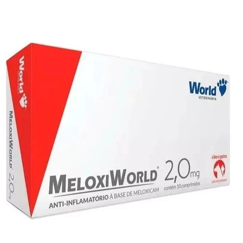 Meloxiworld 2,0 mg C/10 Comprimidos - USO VET em Oferta na Shopee