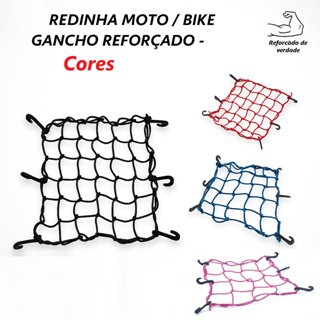 Rede Elástica Moto Bike Redinha Porta Cargas Aranha Capacete Estica Reforçada e Resistente em Oferta na Shopee