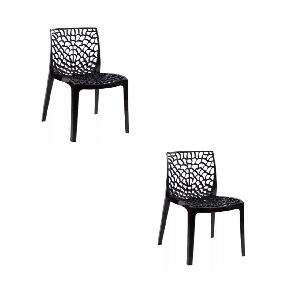 QUEIMA DE ESTOQUE - Kit 2 Cadeiras Gruvyer Durável e Elegante
