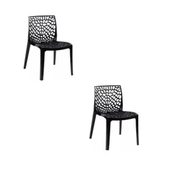 QUEIMA DE ESTOQUE - Kit 2 Cadeiras Gruvyer Durável e Elegante
