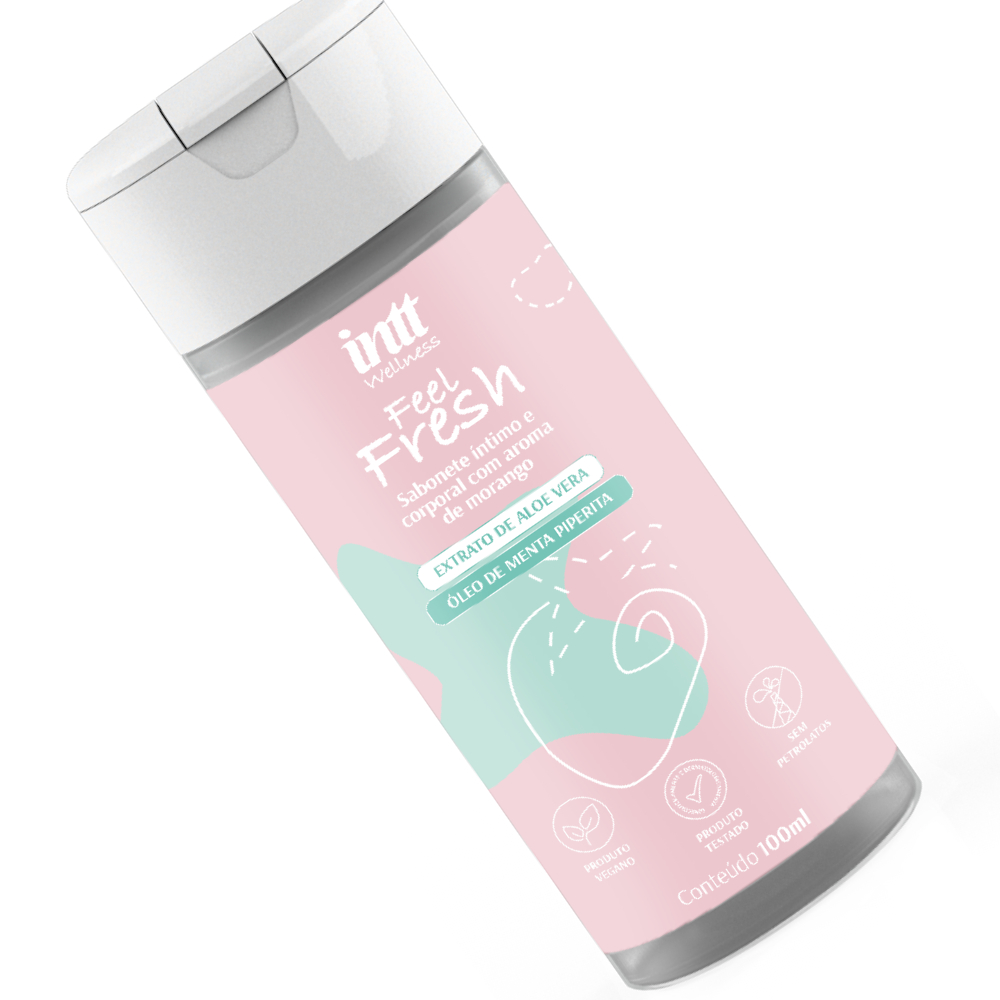 Sabonete Íntimo Unissex - Feel Fresh INTT  100ML Higiene, Frescor e Aromas Naturais