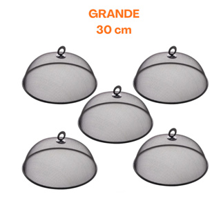 Kit 05  Tampa Tela Protetora de Alimentos Anti Moscas Metal - Grande em Oferta na Shopee