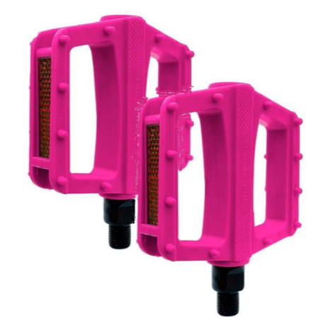 Pedal Plataforma Free Sport Rosa Nylon Rosca Grossa 9/16 Para Bike Bicicleta em Oferta na Shopee