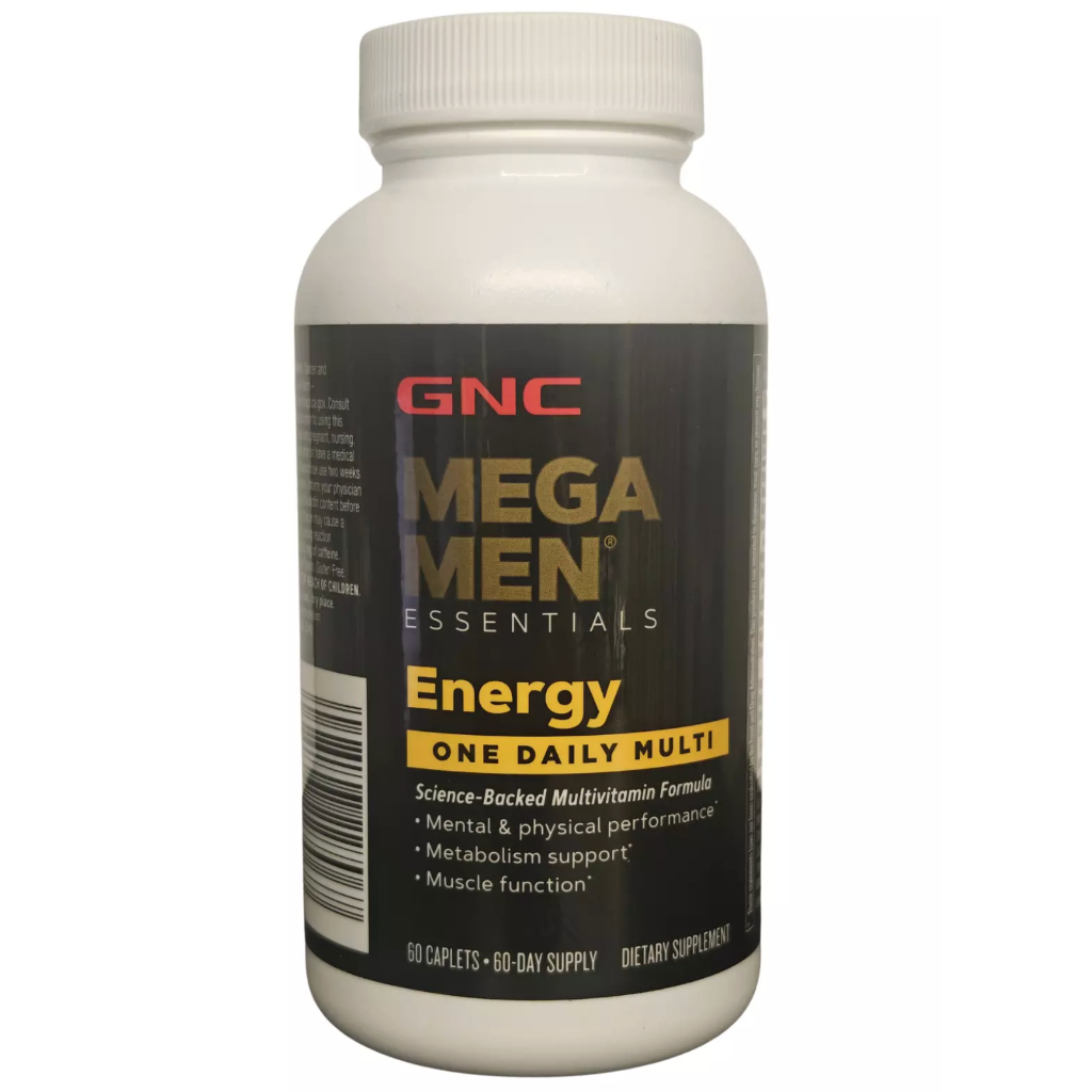 Multivitamínico Mega Men Energy Essencial - GNC - 60 Tablets (1 por dia)