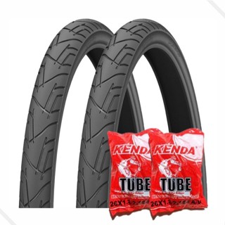 KIT PAR DE PNEU PRAIEIRO 26X1.95 + CAMARA 26 KENDA SLICK Preto 50-559 ARO 26 Mountain Bike MTB em Oferta na Shopee