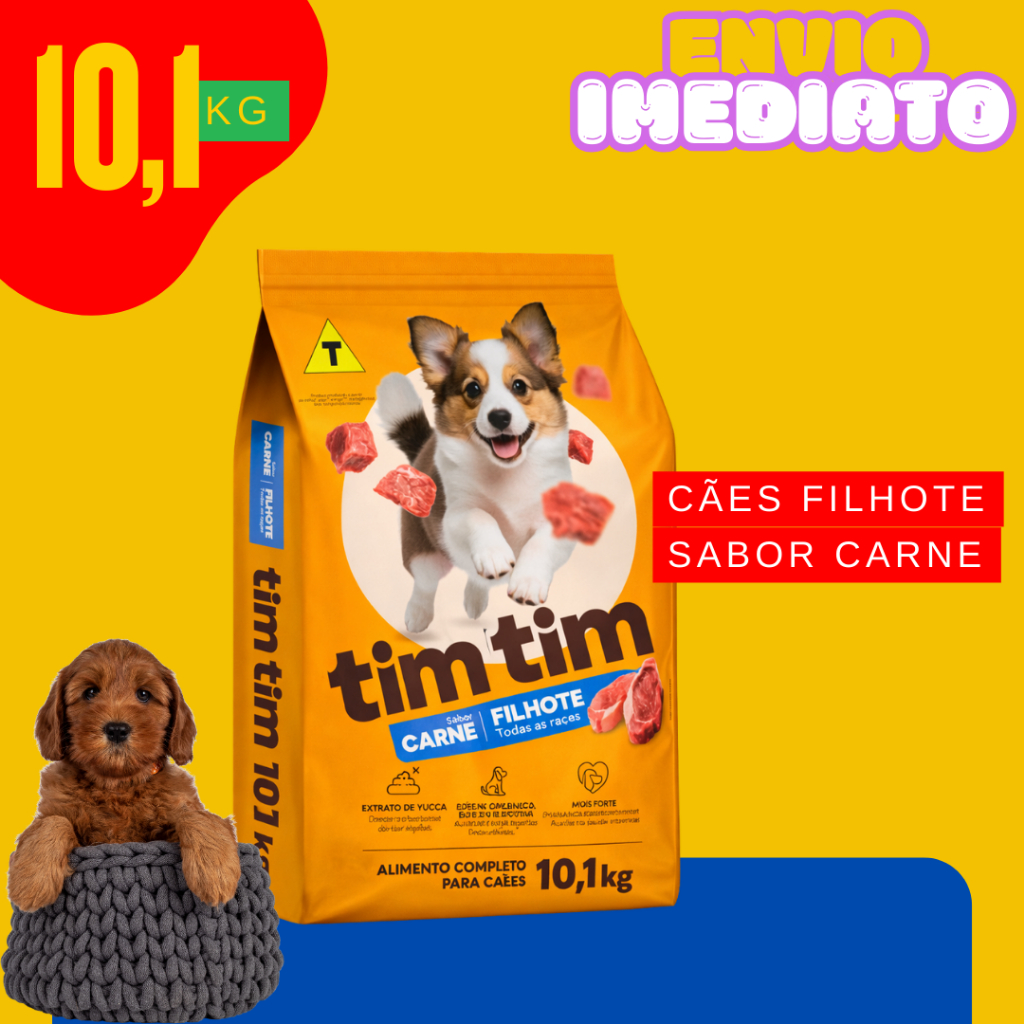 Ração cães Filhotes 10kg Nutrição Equilibrada - Envio Imediato