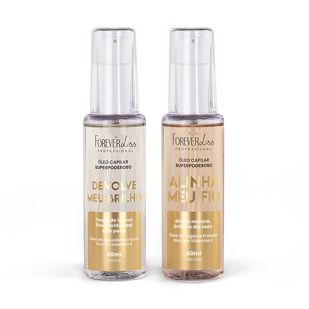 Kit Óleos Superpoderosos Brilho e Alinhamento Forever Liss