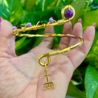 💜🖤Lançamento Bracelete Maria Mulambo Não Oxida na sua medida Axé Proteção Místico Dourado 🔱 em Oferta na Shopee