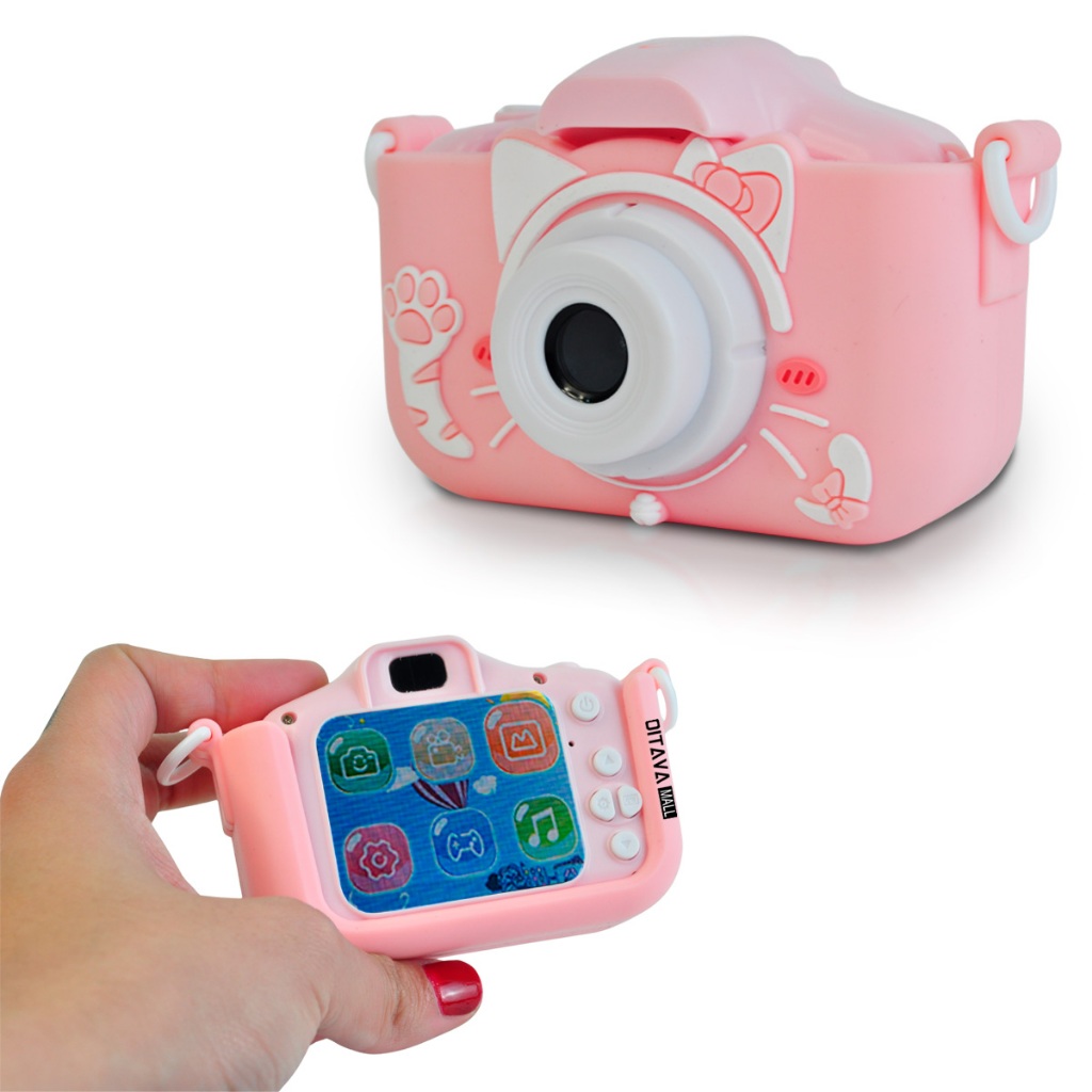 Máquina Fotográfica Infantil Digital Camera Hd Fotos Jogos