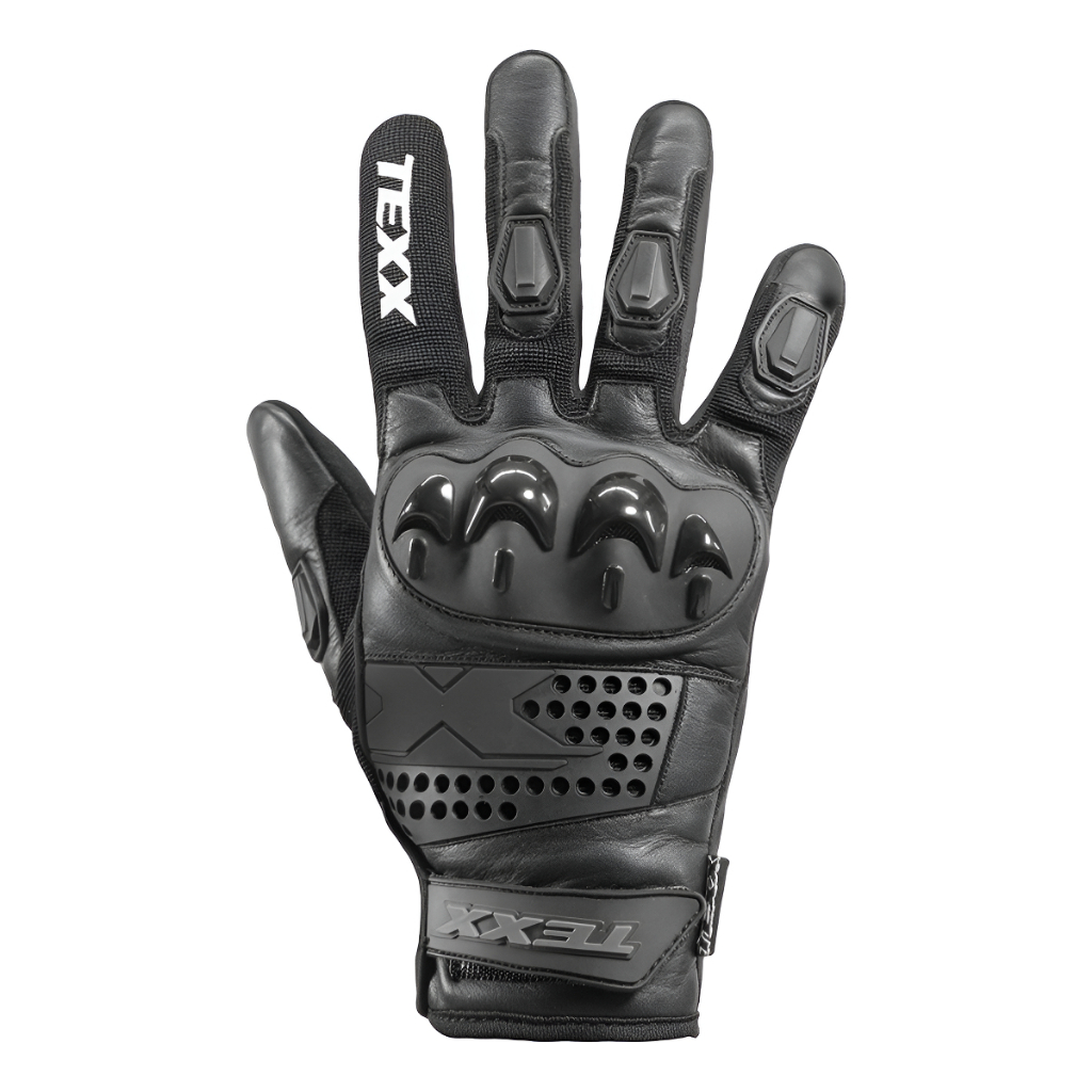 Luva De Couro Texx Old Shoot Cano Curto Preto