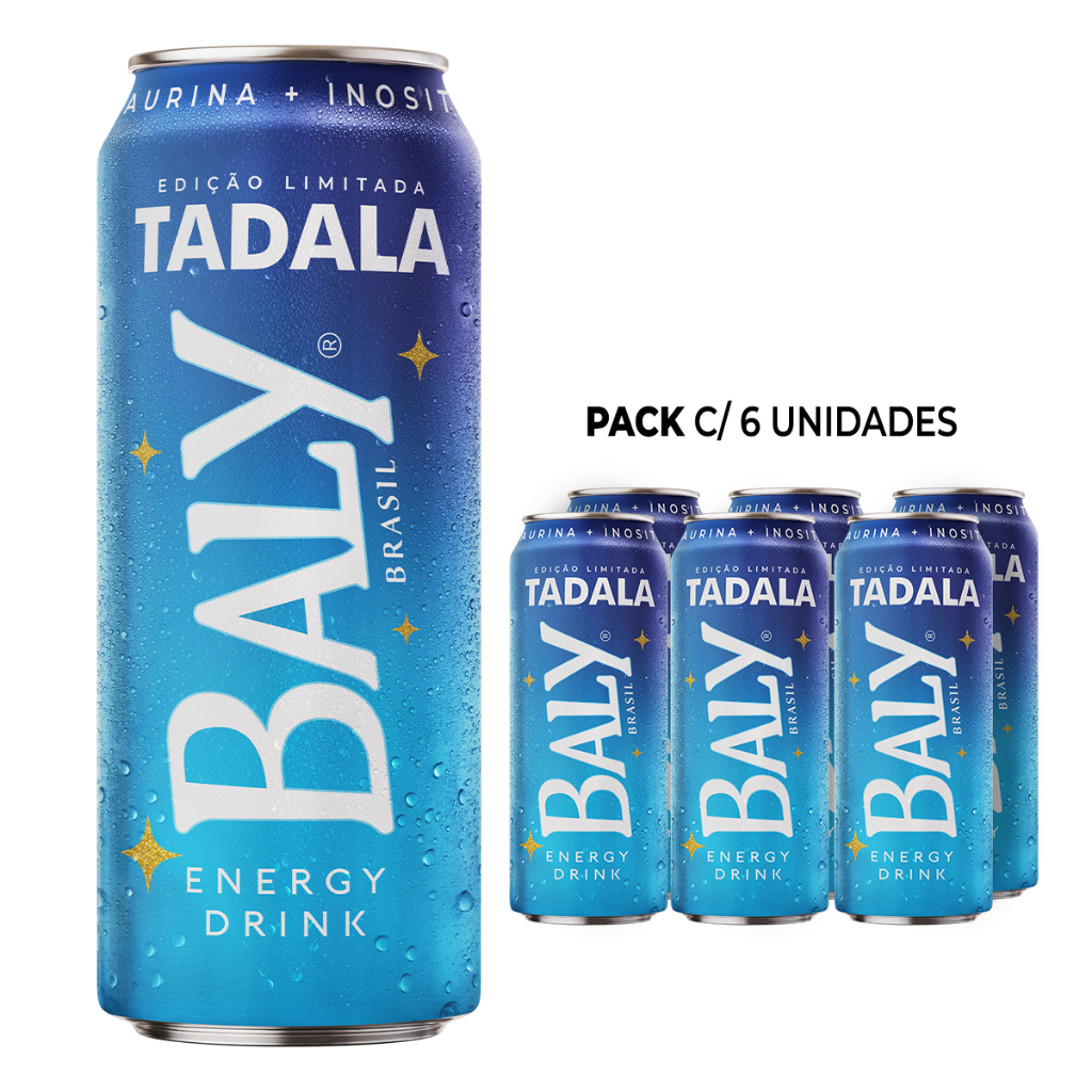 Pack  Energético Baly Energy Drink Tadala 473ml em Oferta na Shopee