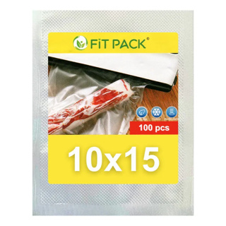100 Sacos A Vácuo 10x15 cm com Ranhuras para Seladora Embalagem Gofrada - FIT PACK em Oferta na Shopee