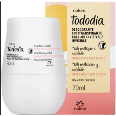 kit 2 Desodorantes Antitranspirante Roll-On Tododia Manga Rosa e Água de Coco - 70 ml natura