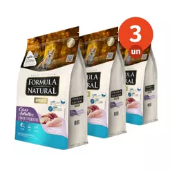 Kit 3 Ração Fórmula Natural Pro Cães Adultos Porte Mini e Pequeno 2,5kg Adimax Total de 7,5kg