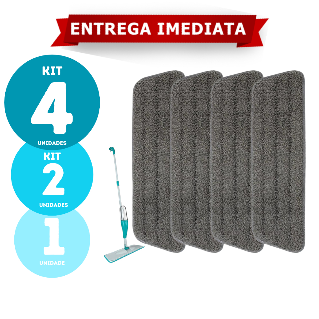 Refil de Mop Spray Microfibra Universal Alta Qualidade