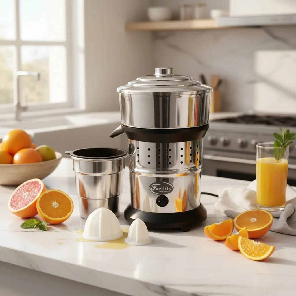 Espremedor Extrator Elétrico 500w Máquina Fazer Suco Laranja Potente Jarra 1 Litro Bivolt Chave