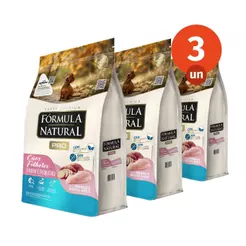 Kit 3 Ração Fórmula Natural Pro Cães Filhotes Porte Mini e Pequeno 2,5kg Adimax Total de 7,5kg