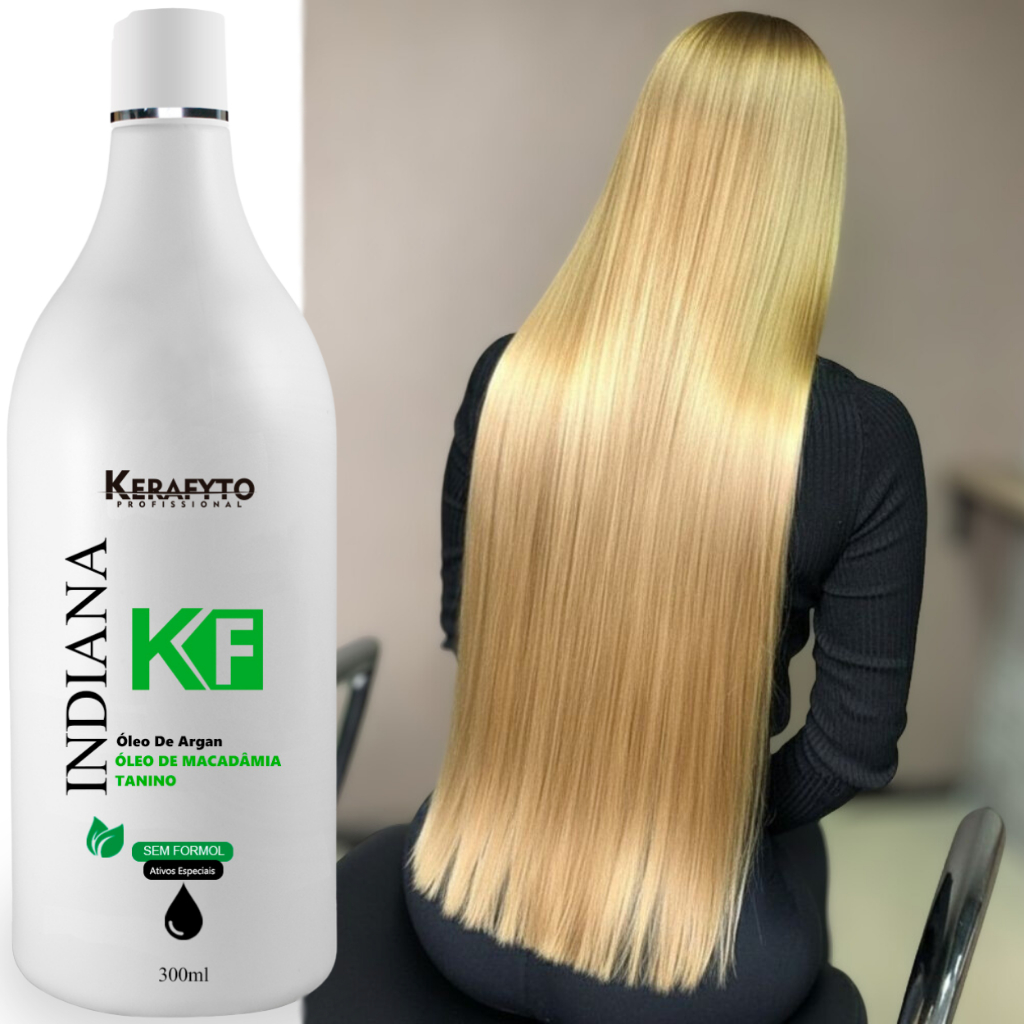 Progressiva Indiana Orgânica Sem Formol 300ml -  Alisa Ate 100% Na Primeira Aplicação
