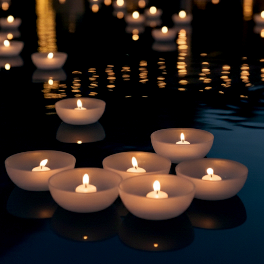 Velas Flutuante Piscina 30 Unidades  Luminária  Casamento