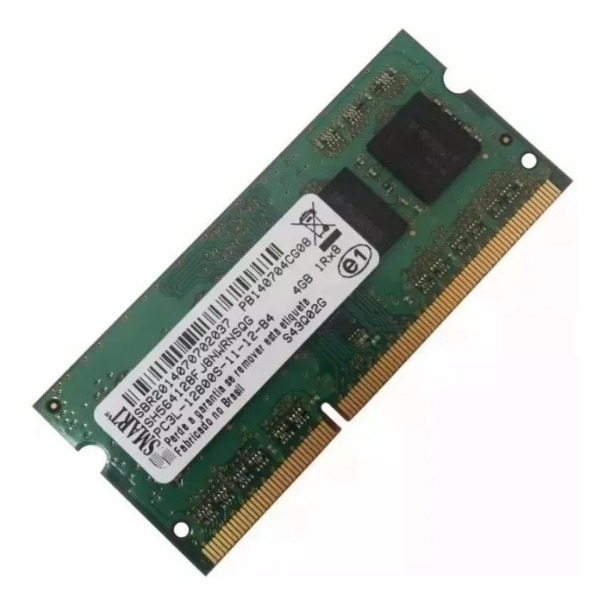Memória 4gb Notebook Ddr3l Pc3l 12800s Smart