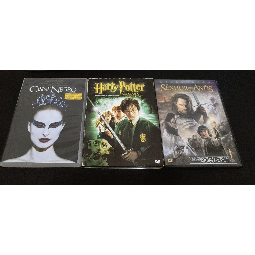 Filmes Originais Harry Potter/ Senhor Dos Anéis/ Cisne Negro