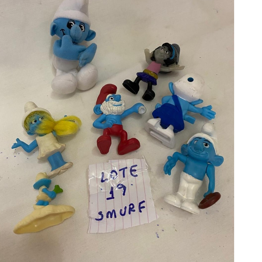 Mc Donalds = lote 19 Smurfs papai smurfet vixy agarradinho escoces