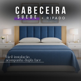 Combo Cabeceira Com Painel Ripado MDF King 12p Queen 10p Casal 9p Solteiro 7p Quarto Moderno em Oferta na Shopee