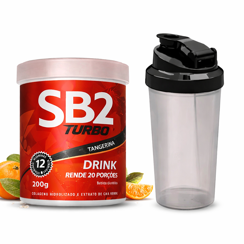 Kit 1 Natuu SB2 Turbo Drink 200g + 1 Coqueteleira (Kit 2 Itens)