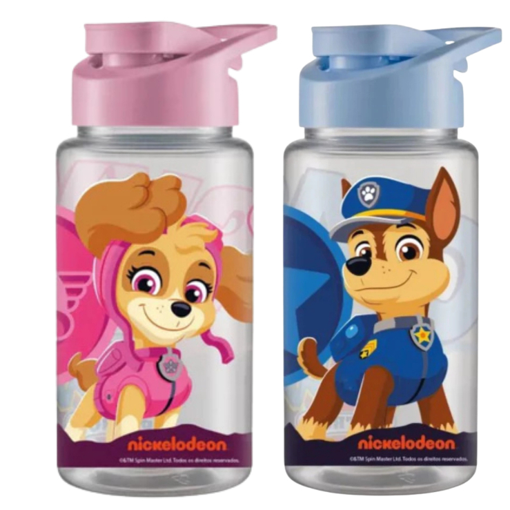 Garrafinha Squeeze Infantil Patrulha Canina 500ml com Tampa Antivazamento em Oferta na Shopee