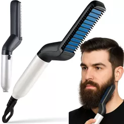Chapinha Barba E Cabelo Alisador E Modelador Masculino