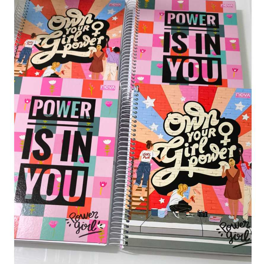 Caderno Universitario 15/ 20  Materias Nova Mix Feminino Sortido em Oferta na Shopee